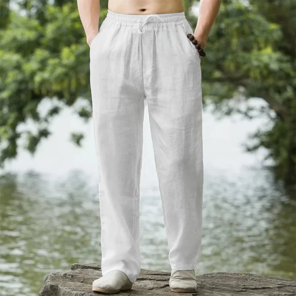 Men'S Fashion Linen Pants - New Men's Beach Pants Joggers Fashion