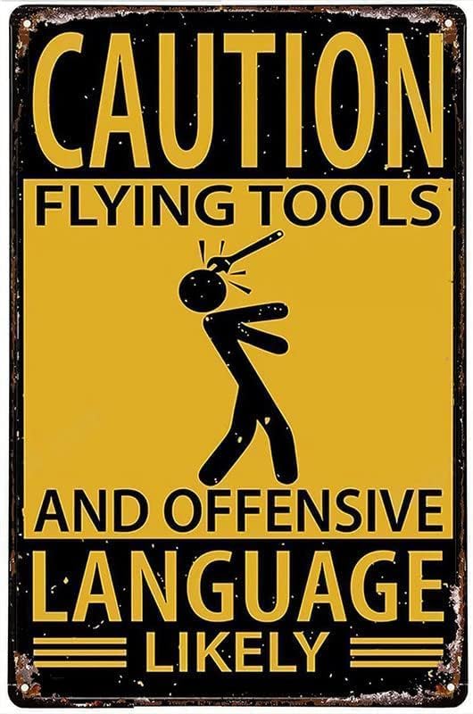 Men'S Fashion Rules - Caution Flying Tools And Offensive Language