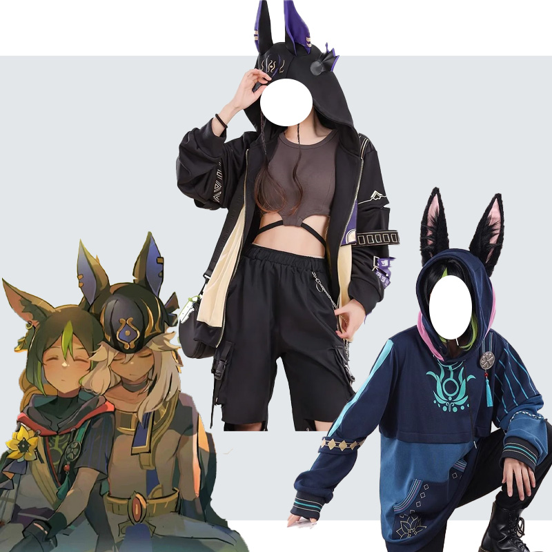 Streetwear Hoodie - Genshin Impact Cyno Tighnari Jacket Hoodie