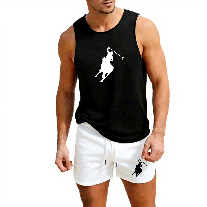 Men'S Fashion Usa - European Men Summer Vest and Shorts