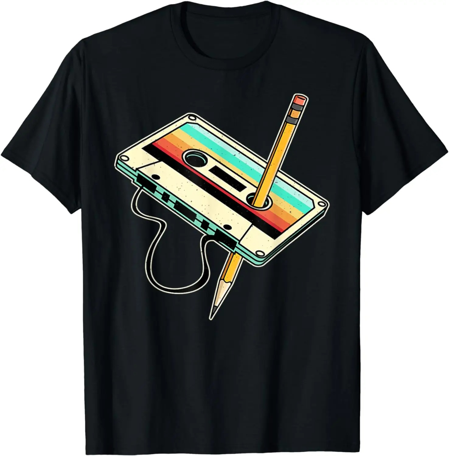Men'S Fashion From The 80S - 80s Cassette Tape Pencil 1980s Retro