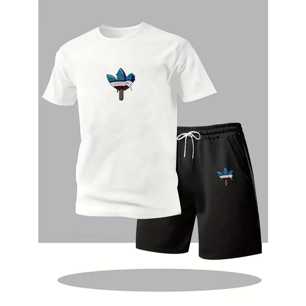 Men'S Fashion Undershirt - Summer Men's Sets Fashion Tracksuit Men
