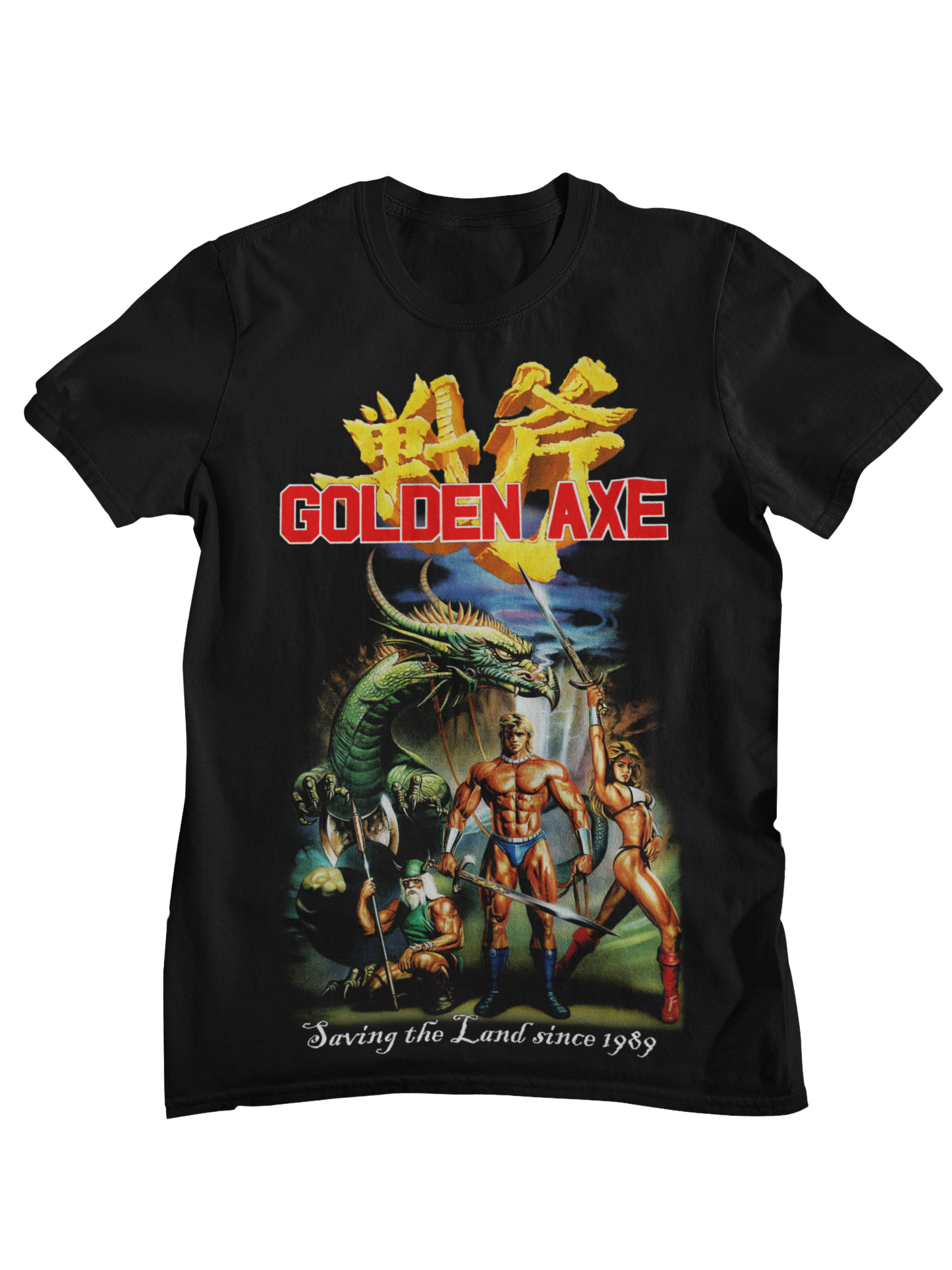 Men'S Fashion From The 80S - Golden Axe Retro Arcade Graphic T