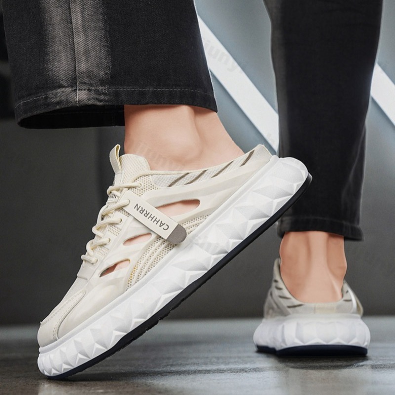 Mens Fashion Summer 2025 - Fashion Trend Casual Thick Soled Half
