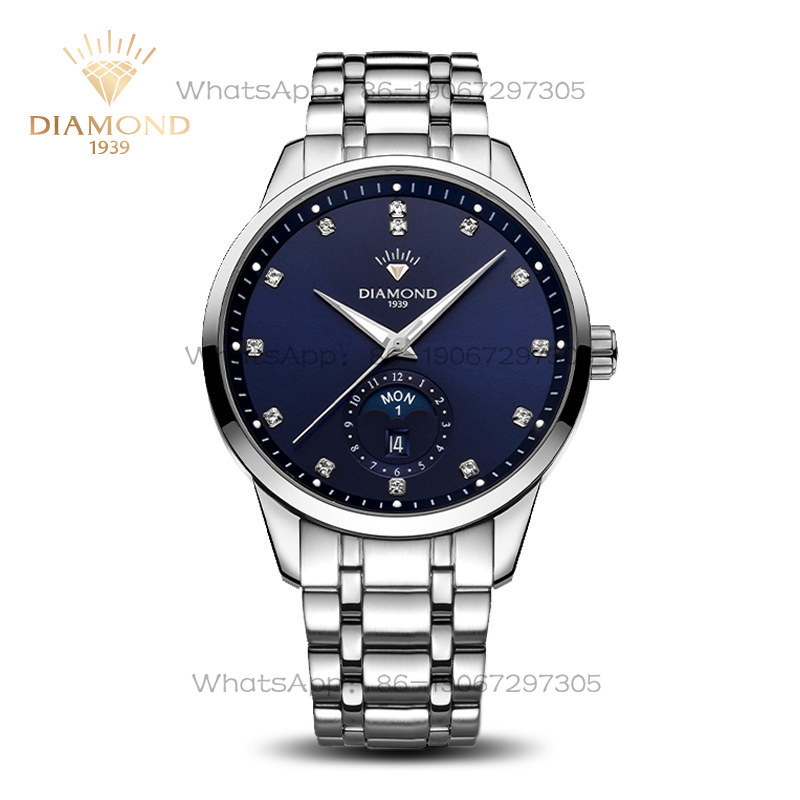 Mens Fashion Bracelet - Shanghai Diamond Brand Men’s Mechanical Watch