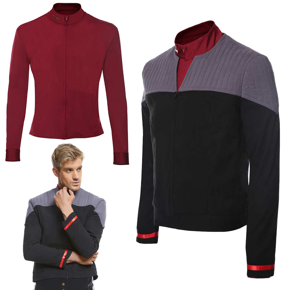 Mens Fashion Jumpers - Luc Cosplay Picard Fantasy Tops Sweater