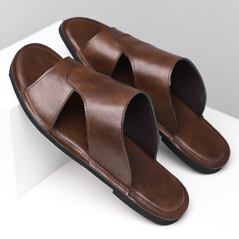 Mens Fashion Summer 2025 - Fashion Men Soft Bottom Sandals Solid