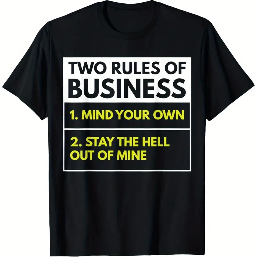 Men'S Fashion Rules - 【New Arrival】Unisex Two Rules Of Business