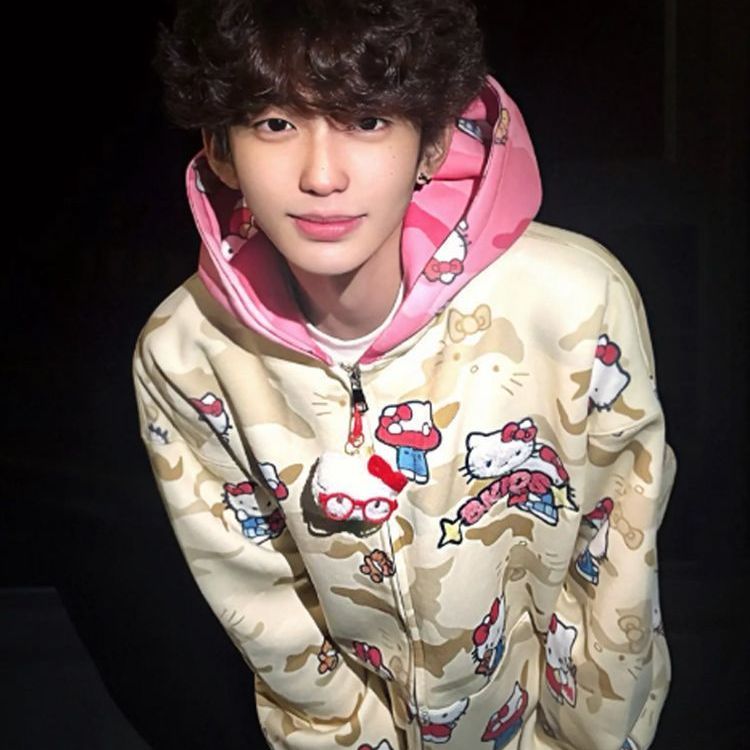 Streetwear Hoodie - Ins New Hello Kitty Bapes Camouflage