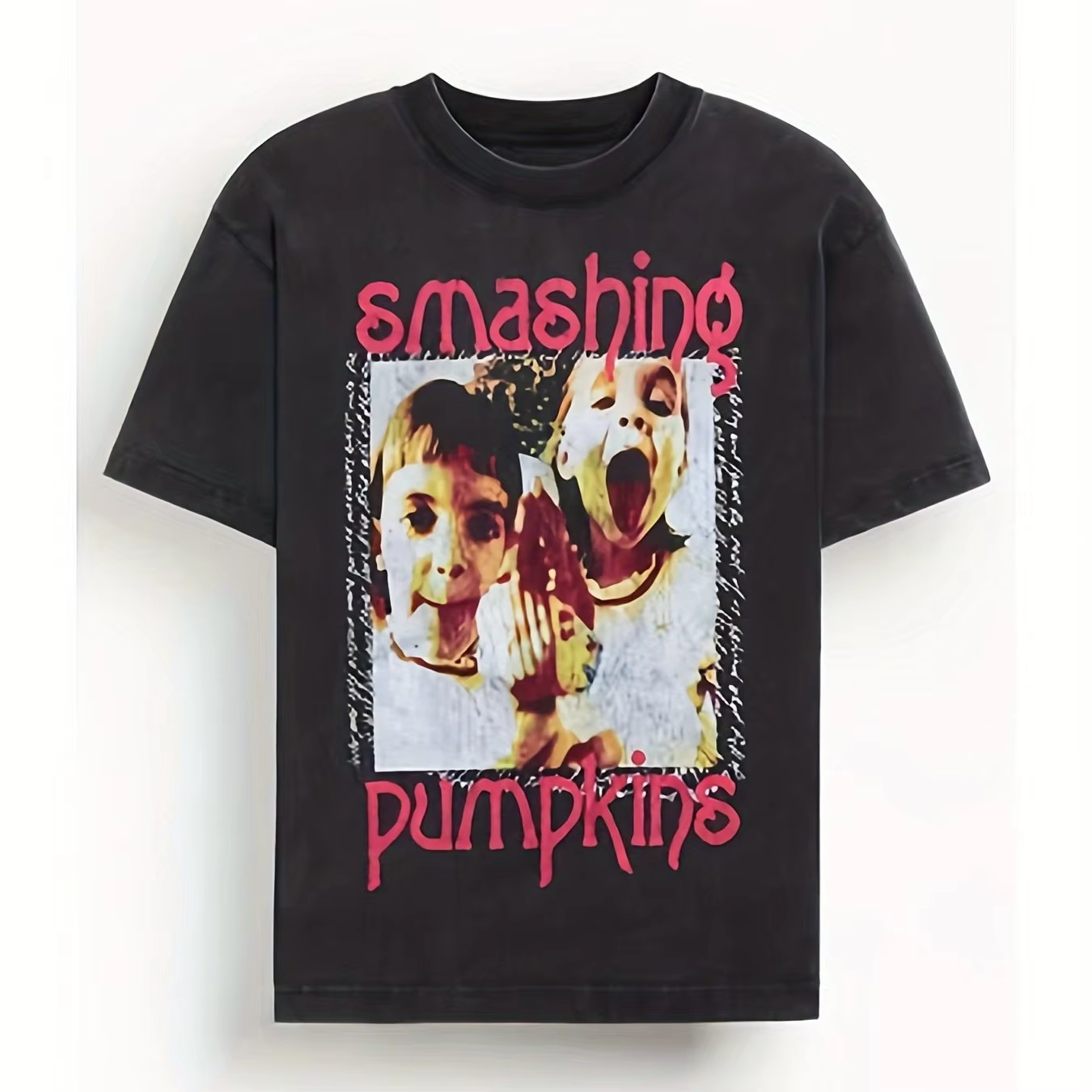 Men'S Fashion Pink Shirt - Men's Smashing Pumpkins Twins Graphic T-Shirt