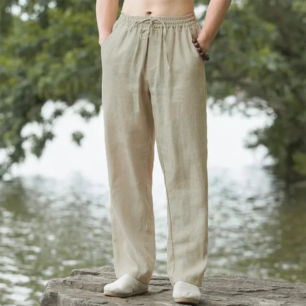 New Men's Beach Pants Joggers  - Men'S Fashion Linen Pants recensie en prijs