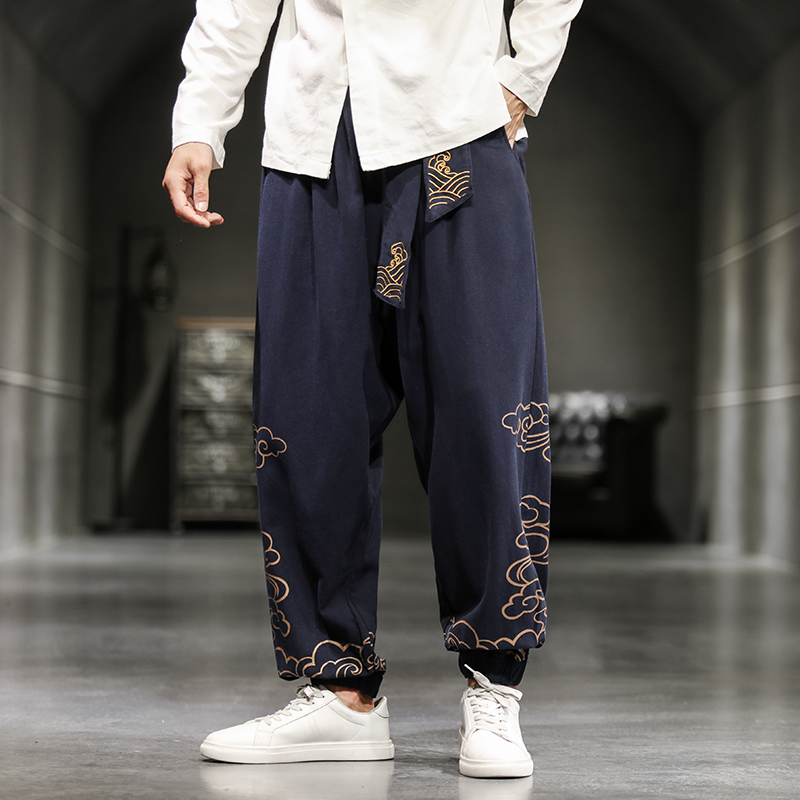 Chinese Style Retro Auspicious - Men'S Fashion Linen Pants recensie en prijs