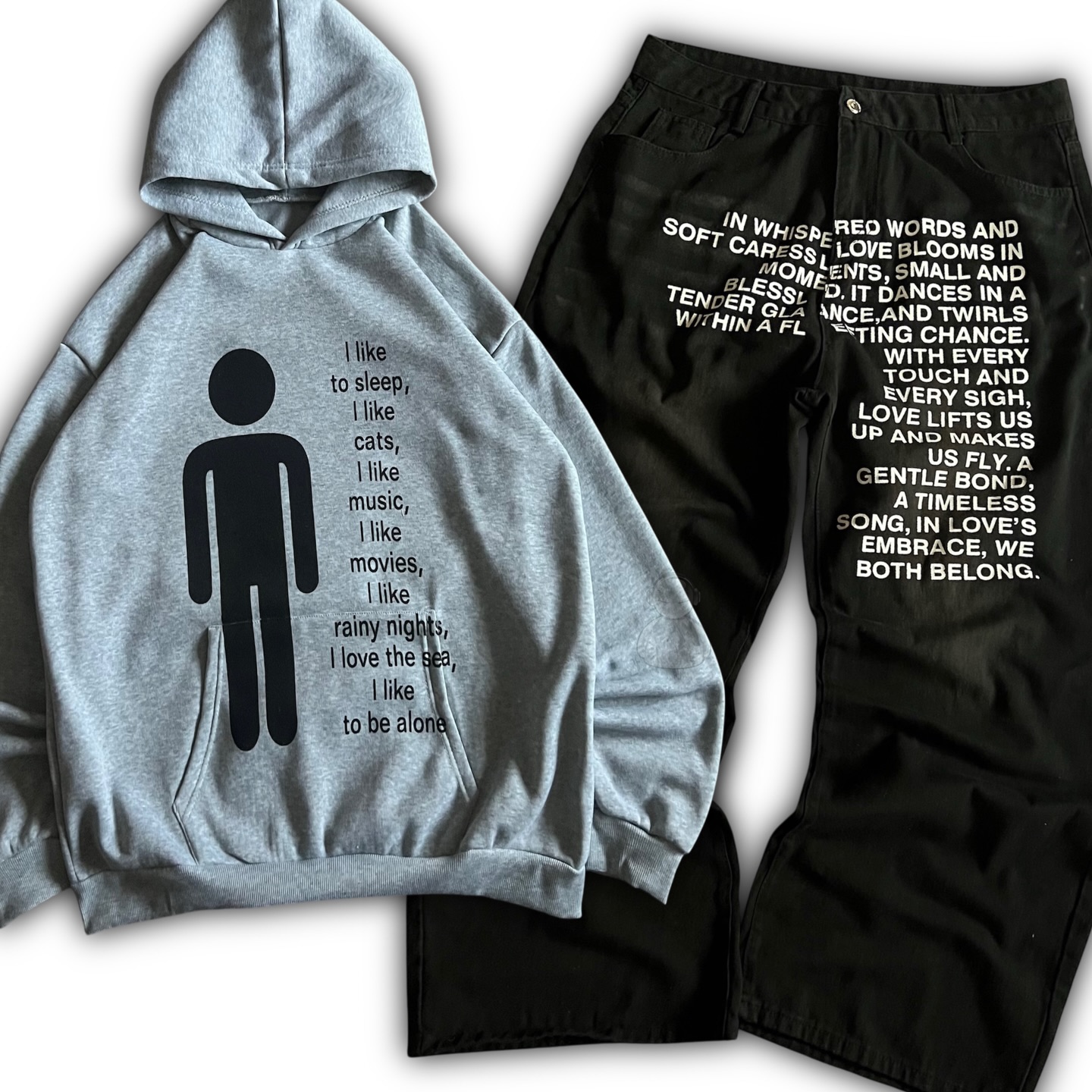 American Pattern Letter Jeans  - Streetwear Hoodie recensie en prijs