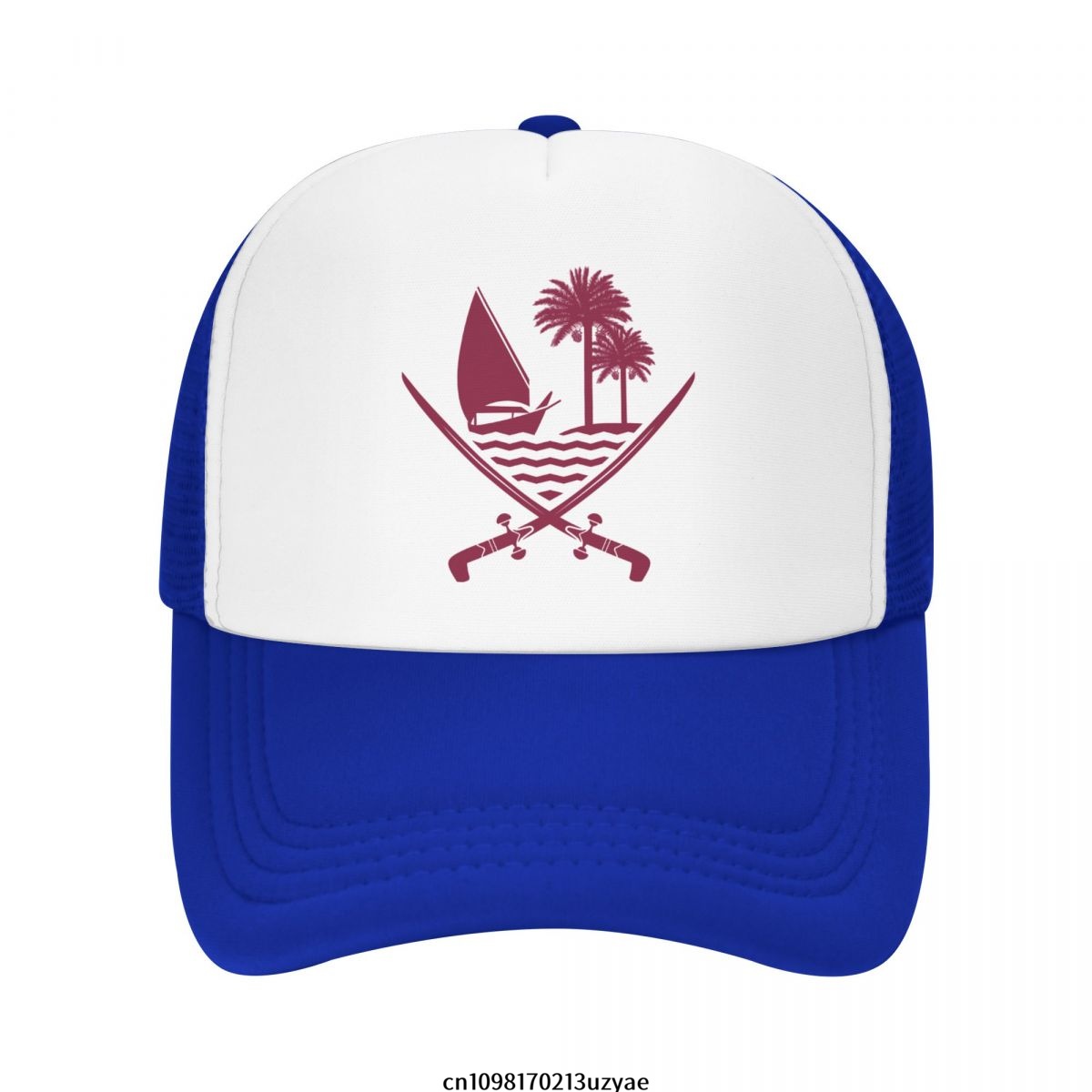 Emblem Of Qatar Mesh Baseball  - Men'S Fashion Qatar recensie en prijs