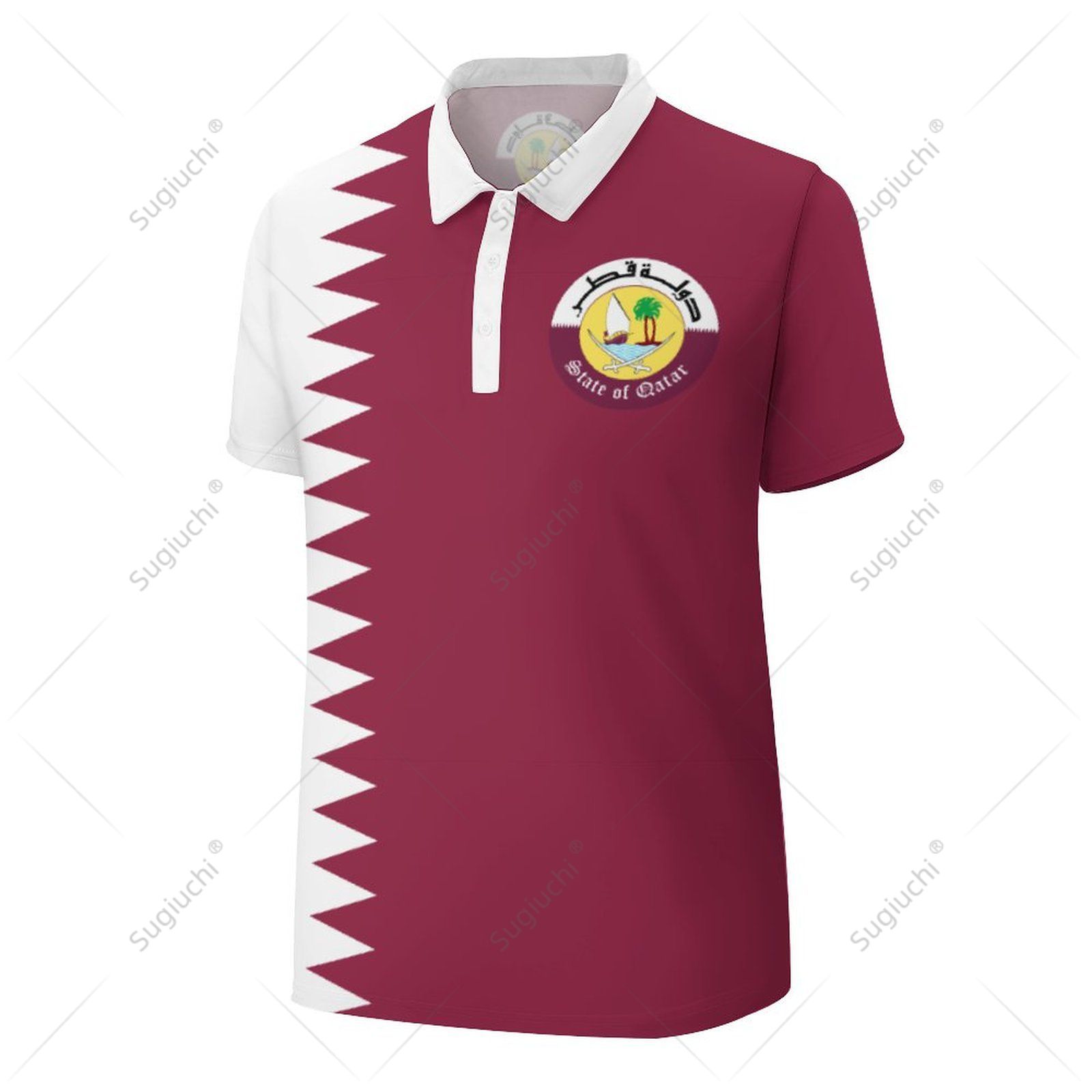 Unisex Polo Shirt Qatar Flag 3 - Men'S Fashion Qatar recensie en prijs
