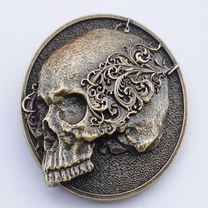 Classic skull series zinc allo - Leather Belt Braided recensie en prijs