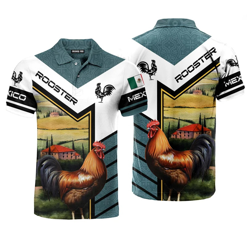 3D Print Mexico Flag Polo Shir - Mens Fashion Mexico recensie en prijs
