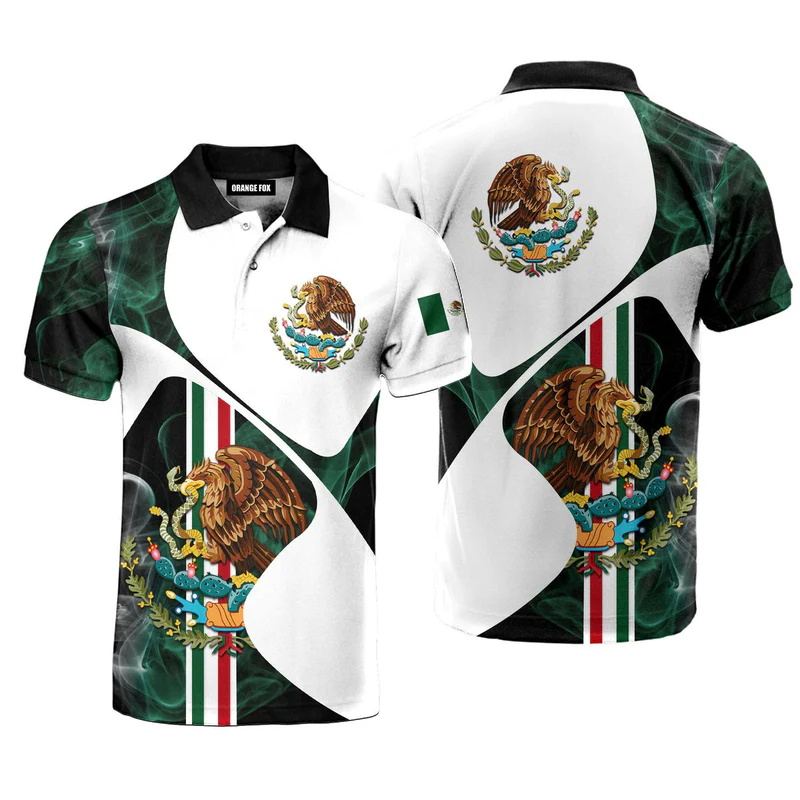 3D Print Mexico Flag Polo Shir - Mens Fashion Mexico recensie en prijs