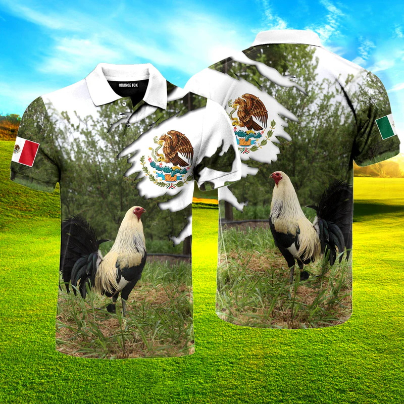 3D Print Mexico Flag Polo Shir - Mens Fashion Mexico recensie en prijs