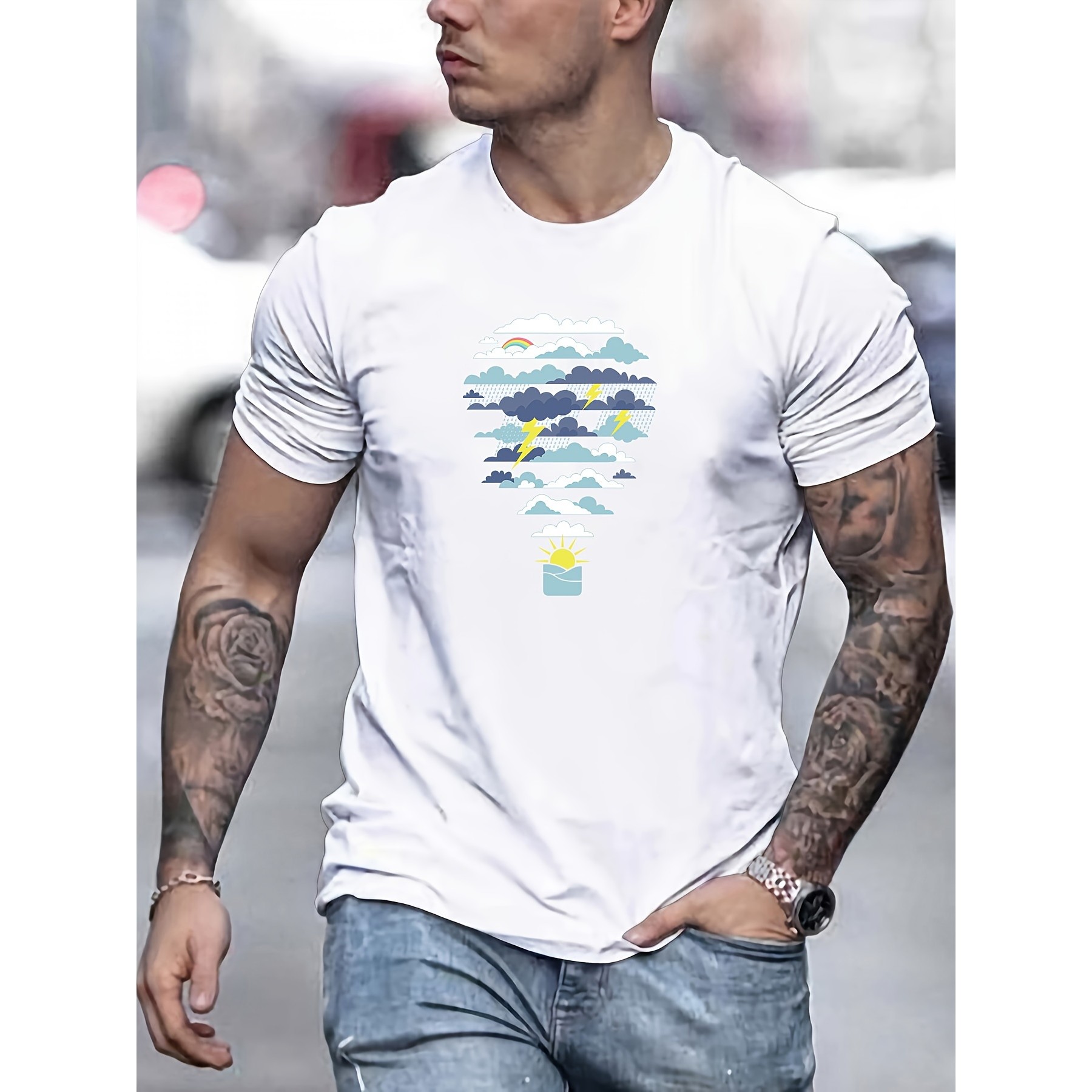 Hot Air Balloon Weather Print  - Men'S Fashion For Hot Weather recensie en prijs
