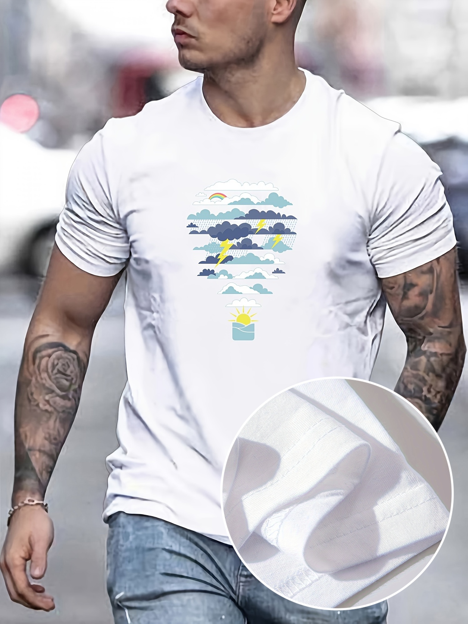 Hot Air Balloon Weather Print  - Men'S Fashion For Hot Weather recensie en prijs
