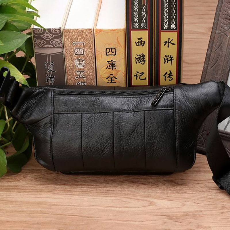 Men Waist Fanny Bags Sling Che - Leather Belt Braided recensie en prijs