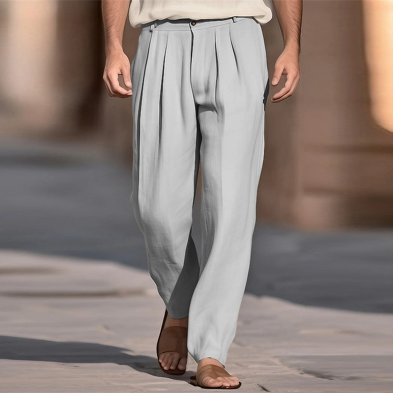 Casual Breathable Solid Color  - Men'S Fashion Linen Pants recensie en prijs