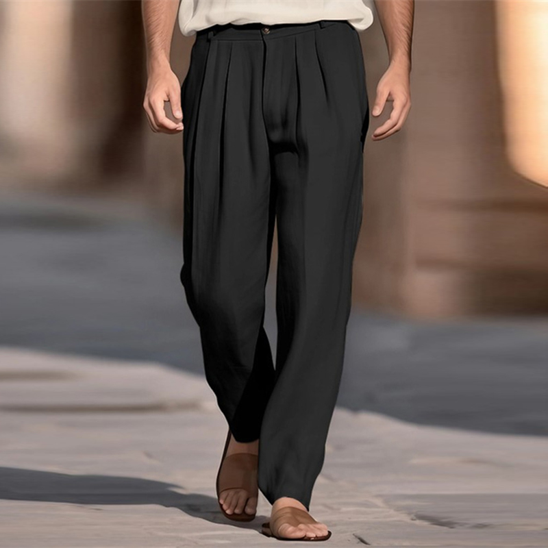 Casual Breathable Solid Color  - Men'S Fashion Linen Pants recensie en prijs