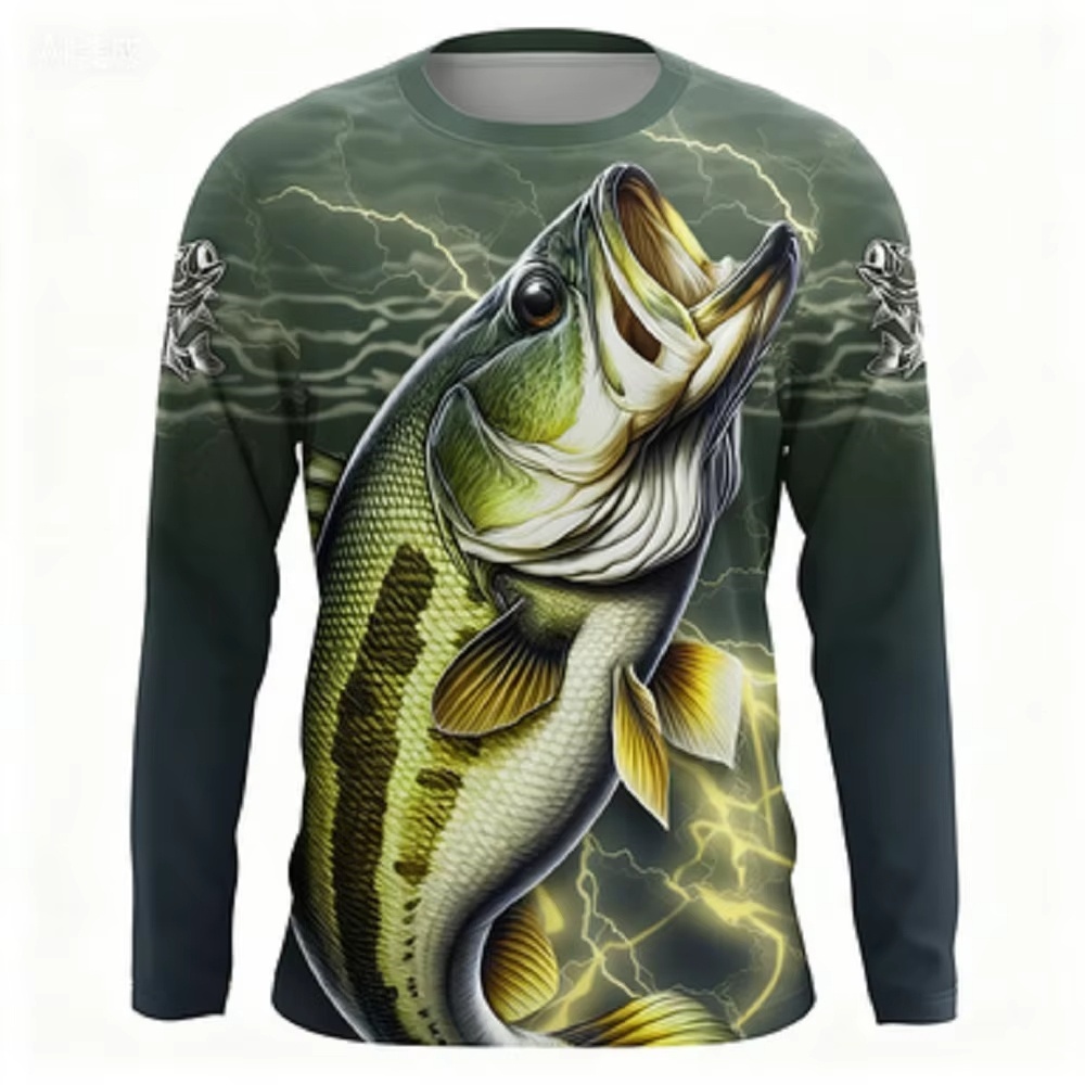 Fashionable Bass Pattern Crew  - Men'S Fashion Undershirt recensie en prijs