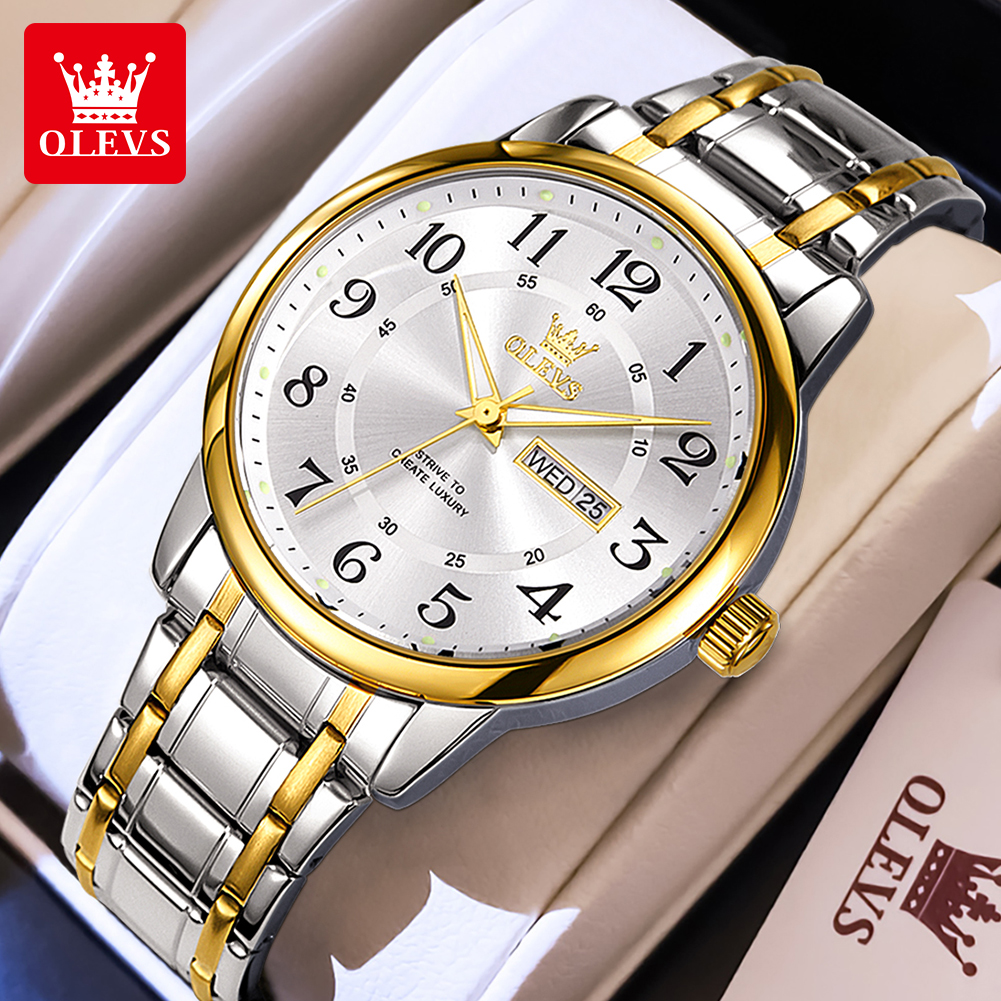 OLEVS Casual fashion men's wat - Mens Fashion Bracelet recensie en prijs