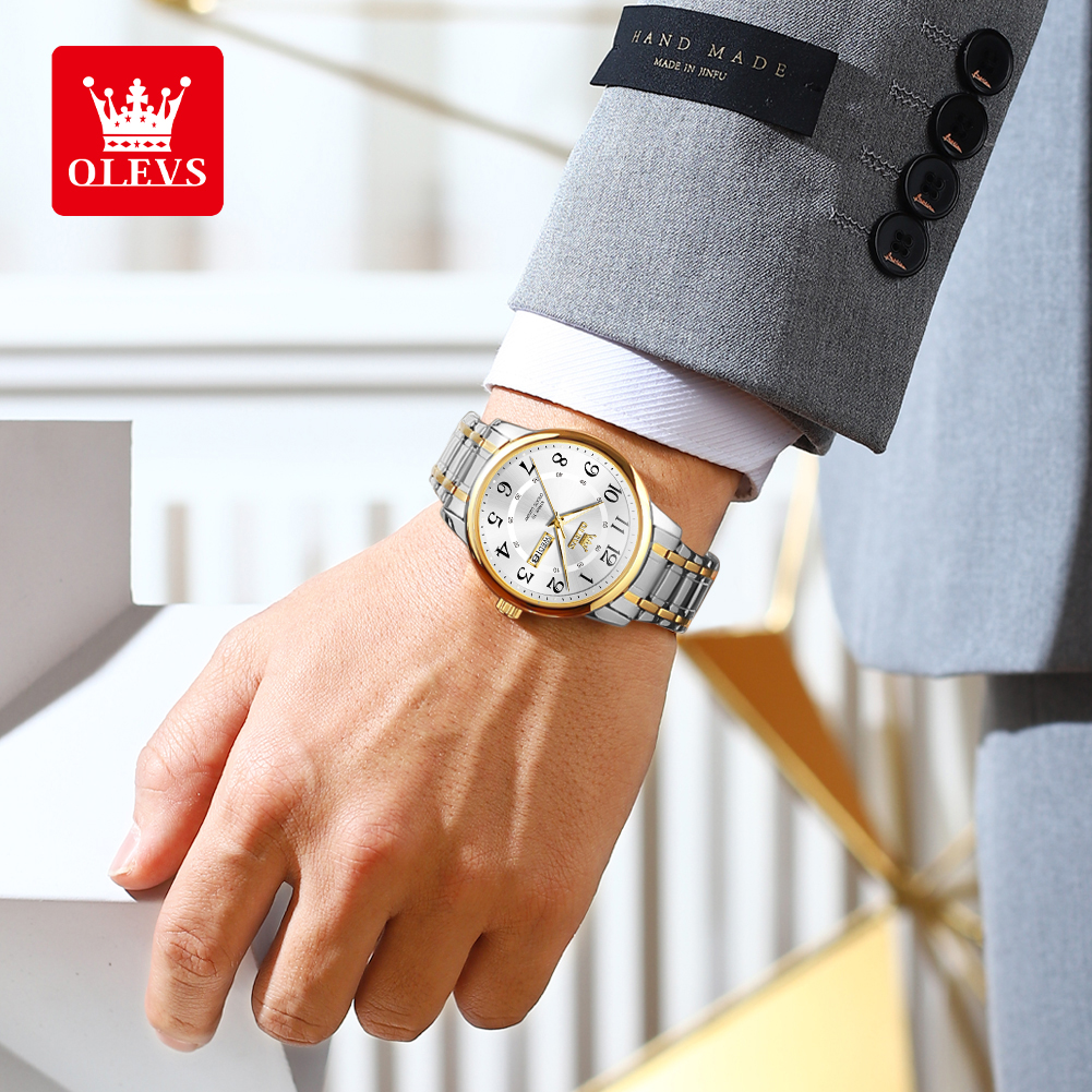 OLEVS Casual fashion men's wat - Mens Fashion Bracelet recensie en prijs