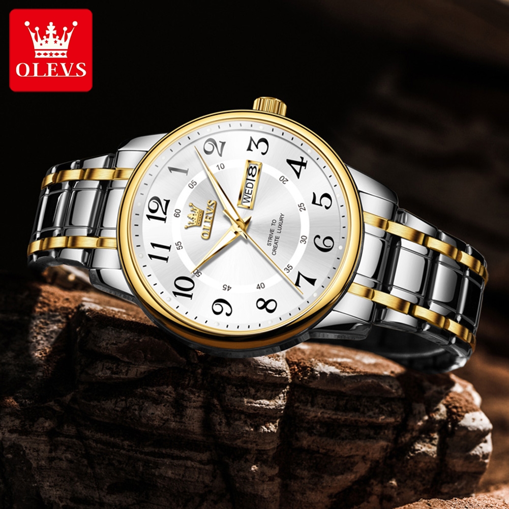 OLEVS Casual fashion men's wat - Mens Fashion Bracelet recensie en prijs