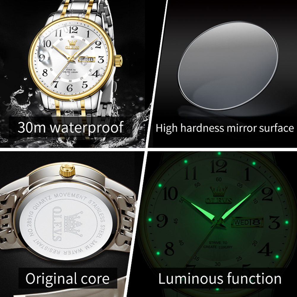 OLEVS Casual fashion men's wat - Mens Fashion Bracelet recensie en prijs