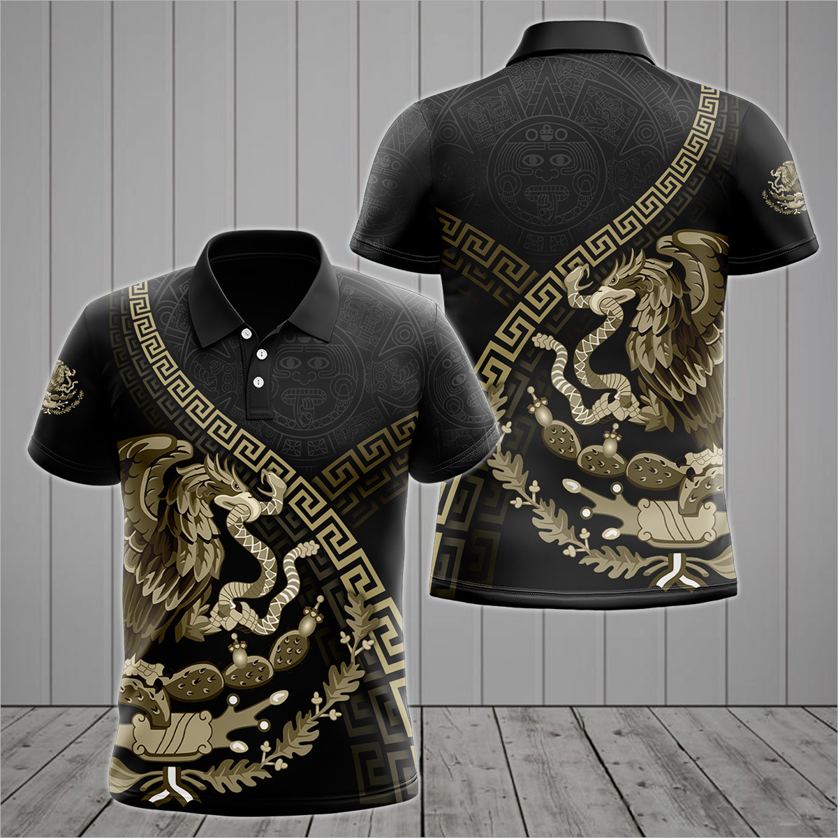 Mexico Aztec Coat Of Arms & Sk - Mens Fashion Mexico recensie en prijs
