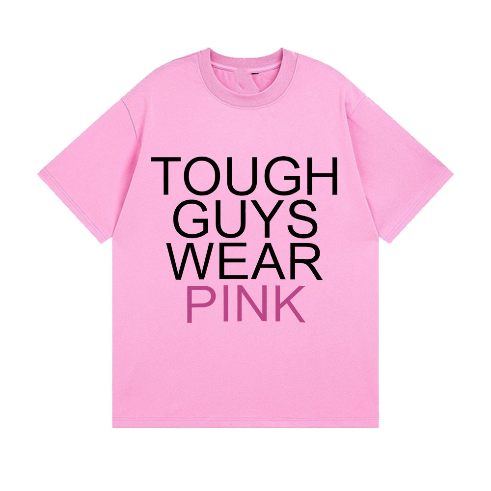 Tough Guys Wearing Pink Letter - Men'S Fashion Pink Shirt recensie en prijs