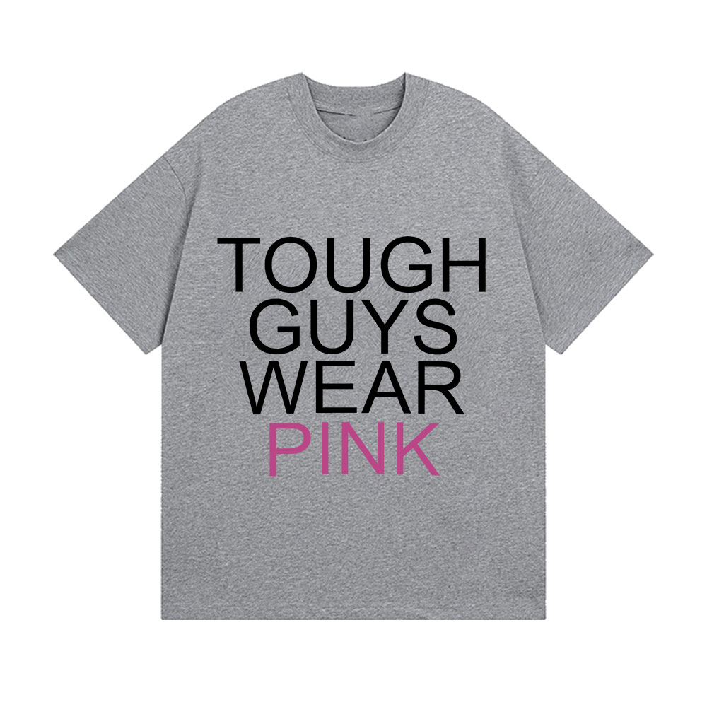 Tough Guys Wearing Pink Letter - Men'S Fashion Pink Shirt recensie en prijs