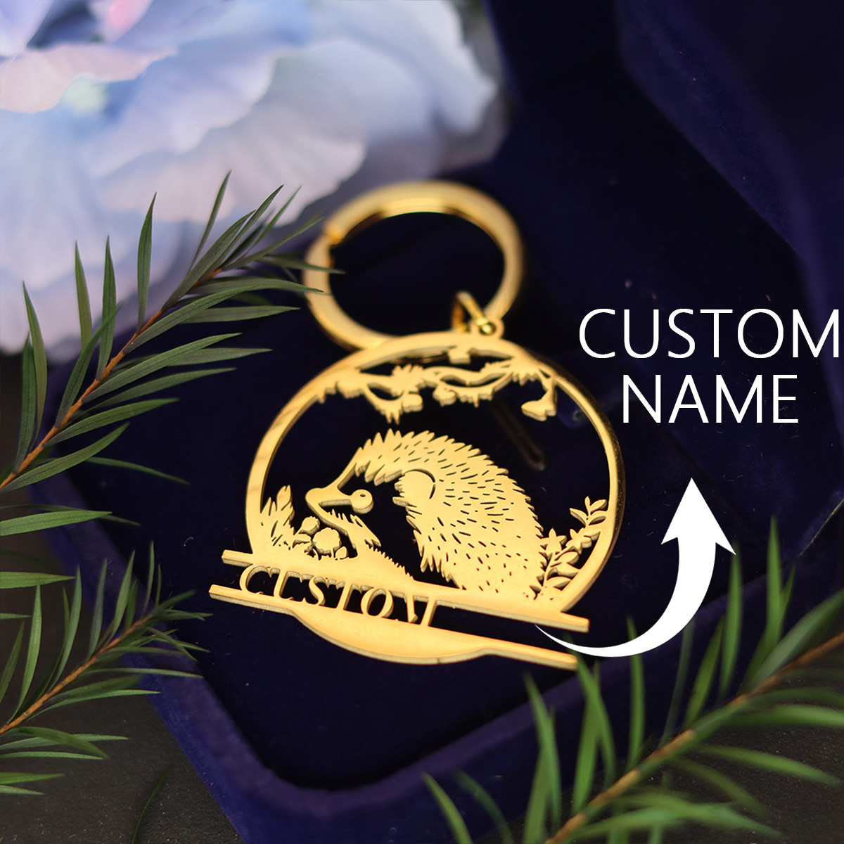 QIAMNI Custom Name Cute Hedgeh - Men'S Fashion Gold Chain recensie en prijs