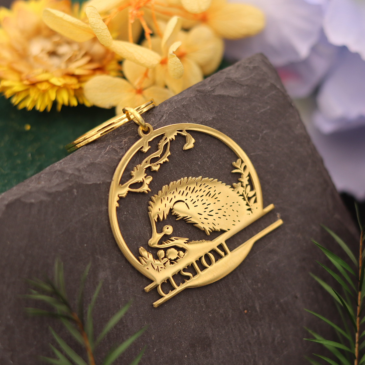 QIAMNI Custom Name Cute Hedgeh - Men'S Fashion Gold Chain recensie en prijs