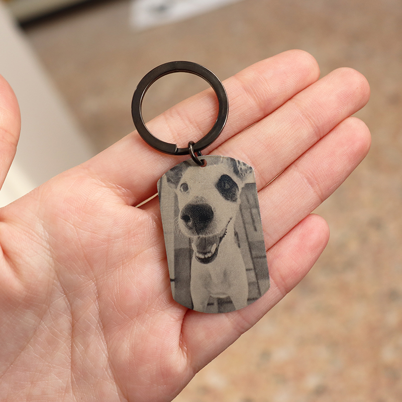 Custom Engrave Photo Keychain  - Men'S Fashion Gold Chain recensie en prijs