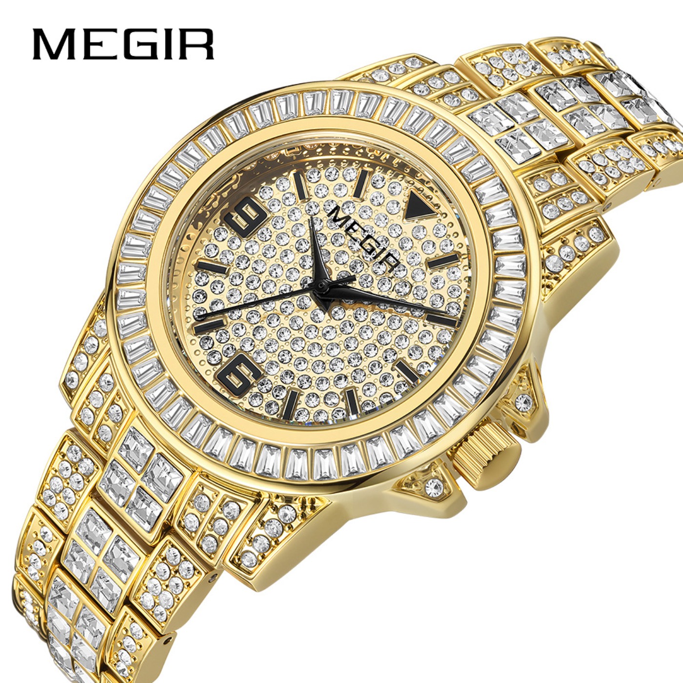 MEGIR Luxury Diamond Watches U - Mens Fashion Bracelet recensie en prijs