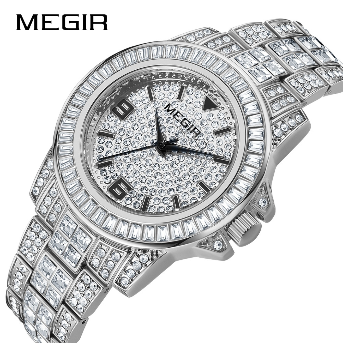 MEGIR Luxury Diamond Watches U - Mens Fashion Bracelet recensie en prijs