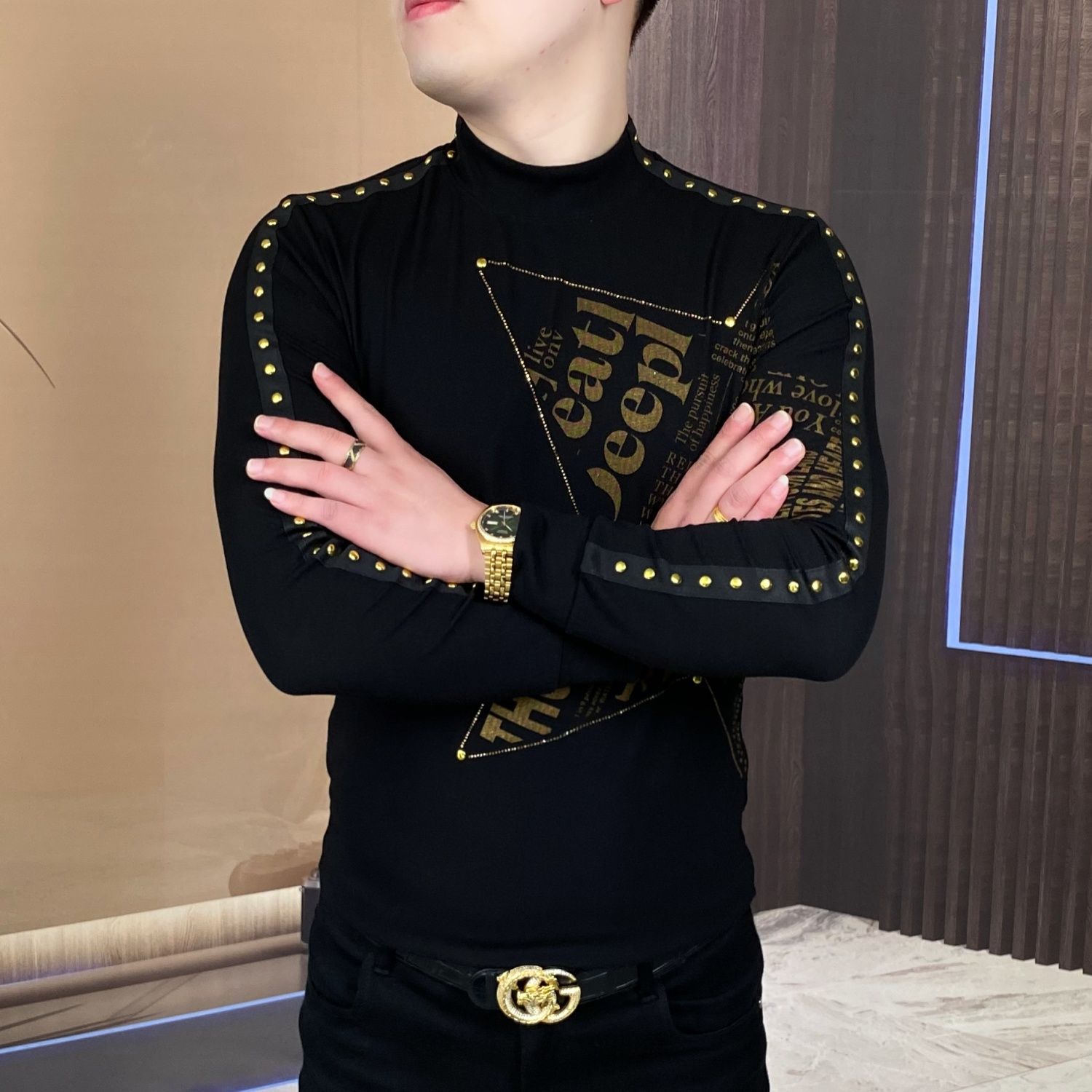 New long-sleeved tops for fash - Men'S Fashion Undershirt recensie en prijs