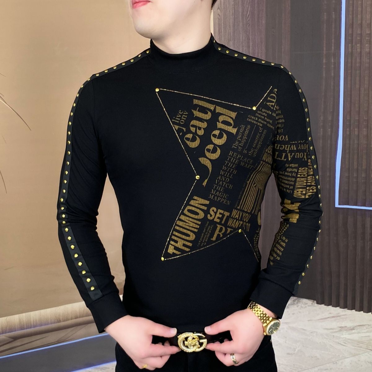 New long-sleeved tops for fash - Men'S Fashion Undershirt recensie en prijs
