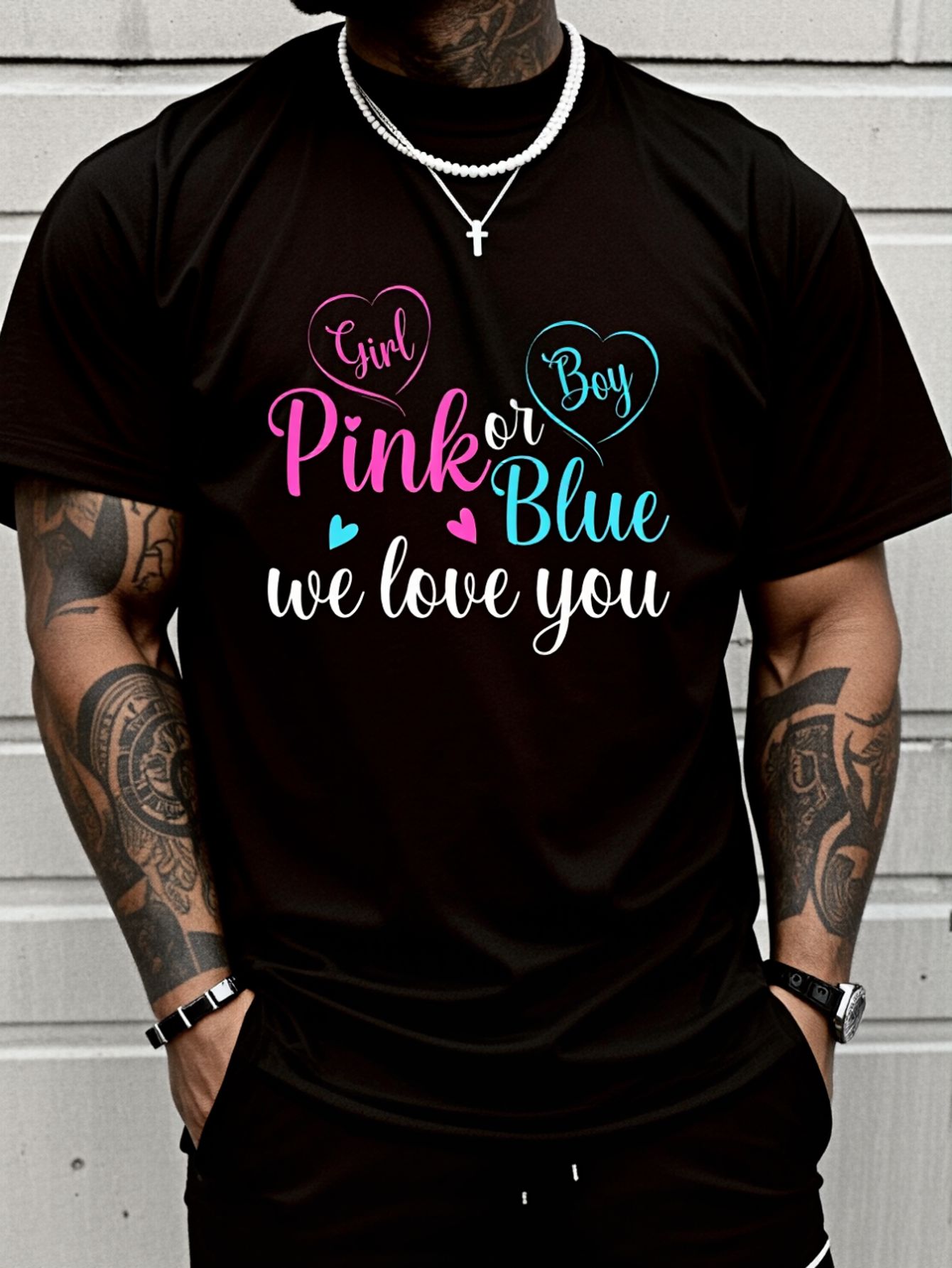100% Cotton Pink Or Blue We Lo - Men'S Fashion Pink Shirt recensie en prijs