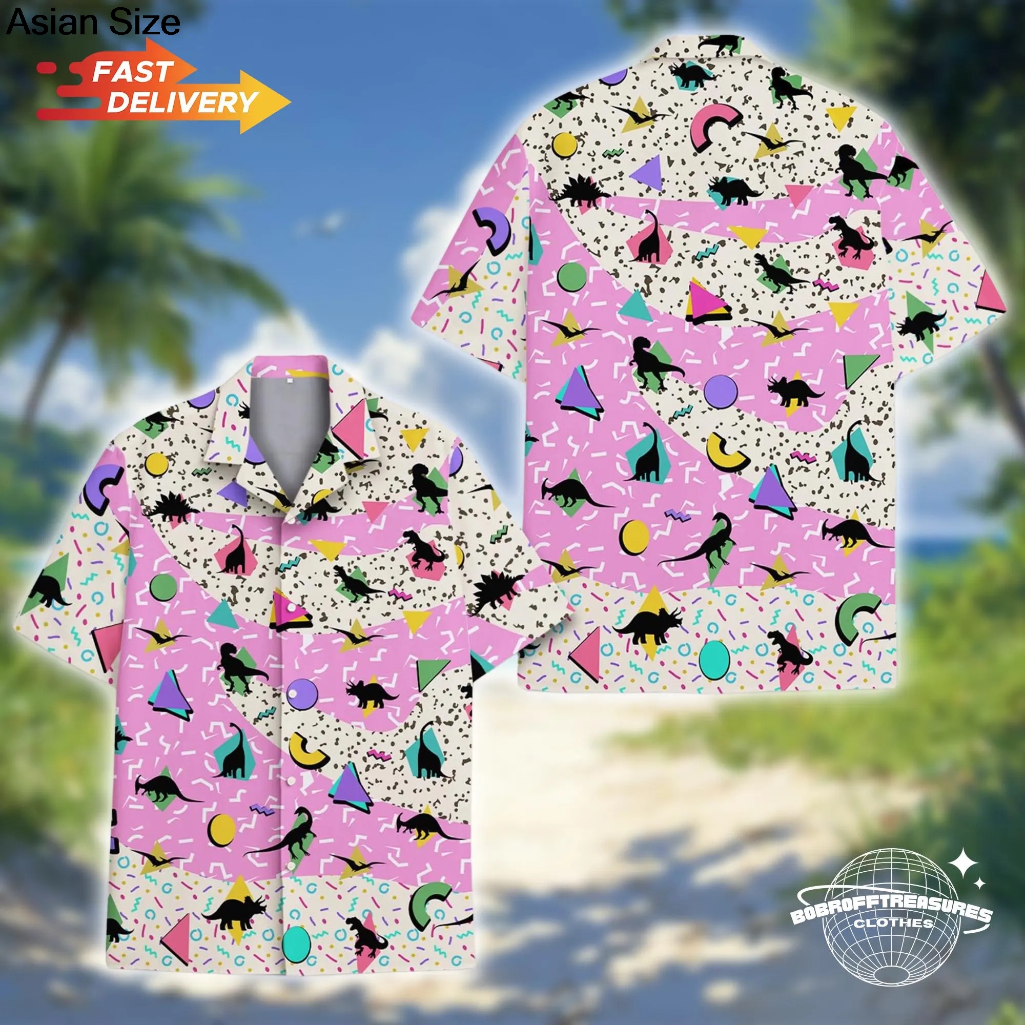 Retro 80s Pop Art Hawaiian Shi - Men'S Fashion From The 80S recensie en prijs