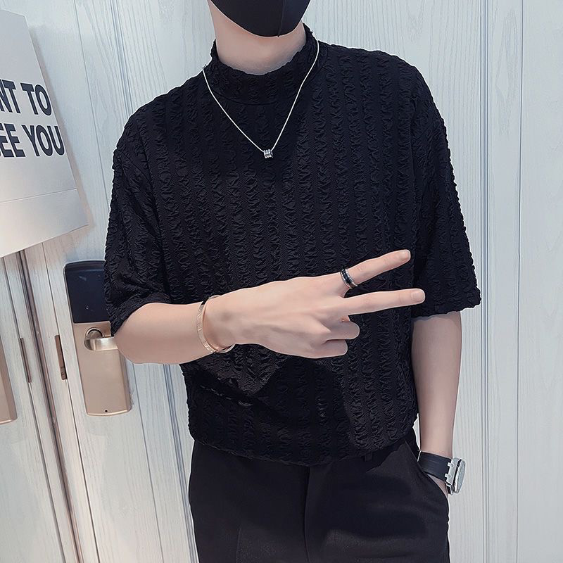 Half High Collar Short Sleeve  - Men'S Fashion For Hot Weather recensie en prijs