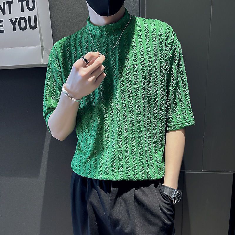 Half High Collar Short Sleeve  - Men'S Fashion For Hot Weather recensie en prijs