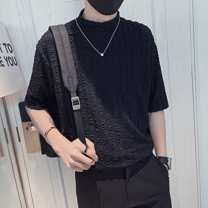 Half High Collar Short Sleeve  - Men'S Fashion For Hot Weather recensie en prijs