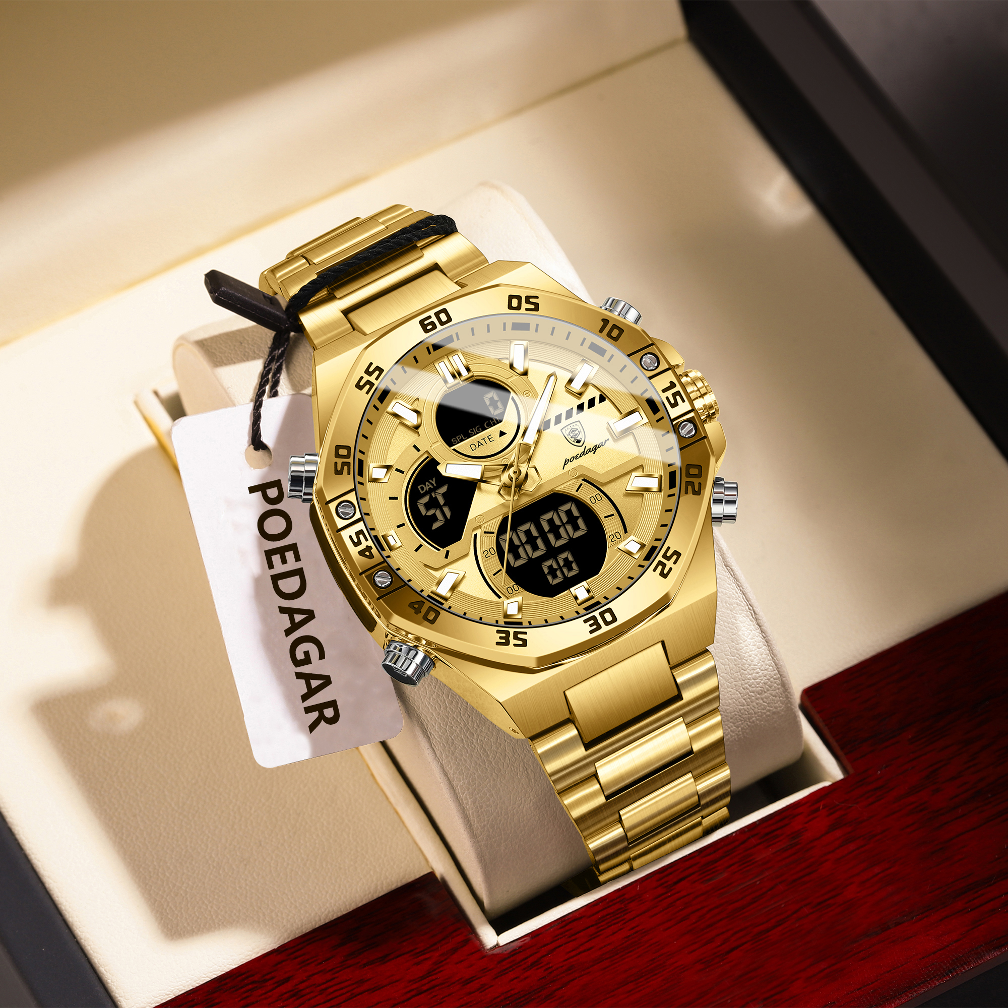 POEDAGAR Sport Men Watch LED W - Mens Fashion Bracelet recensie en prijs