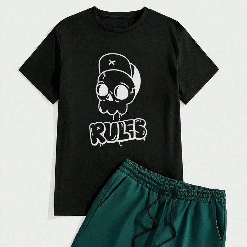Cartoon Skull With Cap And Rul - Men'S Fashion Rules recensie en prijs